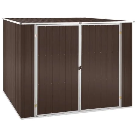 Cobertizo de jardín acero galvanizado marrón 195x198x159 cm de vidaXL, Cobertizos - Ref: Foro24-46256, Precio: 251,62 €, Desc...