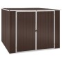 Brauner Gartenschuppen aus verzinktem Stahl, 195 x 198 x 159 cm von vidaXL, Schuppen - Ref: Foro24-46256, Preis: 256,42 €, Ra...