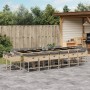 17-piece garden dining set with beige synthetic rattan cushions by , Garden sets - Ref: Foro24-3211428, Price: 988,93 €, Disc...