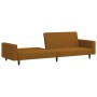 Braunes 2-Sitzer-Schlafsofa aus Samt von , Sofas - Ref: Foro24-375945, Preis: 268,52 €, Rabatt: %