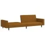 Sofá cama de 2 plazas terciopelo marrón de , Sofás - Ref: Foro24-375945, Precio: 263,89 €, Descuento: %