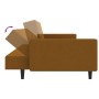 Braunes 2-Sitzer-Schlafsofa aus Samt von , Sofas - Ref: Foro24-375945, Preis: 268,52 €, Rabatt: %