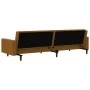 Sofá cama de 2 plazas terciopelo marrón de , Sofás - Ref: Foro24-375945, Precio: 263,89 €, Descuento: %