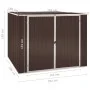 Cobertizo de jardín acero galvanizado marrón 195x198x159 cm de vidaXL, Cobertizos - Ref: Foro24-46256, Precio: 251,62 €, Desc...