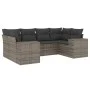 Gartenmöbel-Set, 6-teilig, mit grauen Polstern aus synthetischem Rattan. von , Gartensets - Ref: Foro24-3222979, Preis: 407,8...
