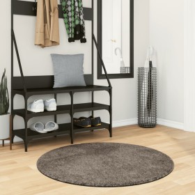 Langflor-Teppich mit glänzendem Aussehen ISTAN in Grau Ø 100 cm. von , Teppiche - Ref: Foro24-375682, Preis: 30,78 €, Rabatt: %