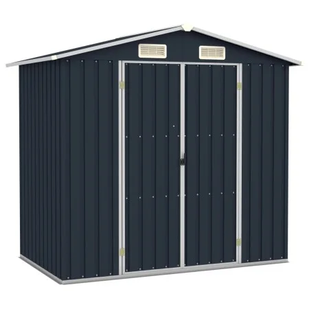 Cobertizo de jardín acero galvanizado antracita 205x129x183 cm de vidaXL, Cobertizos - Ref: Foro24-46299, Precio: 251,98 €, D...