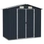 Cobertizo de jardín acero galvanizado antracita 205x129x183 cm de vidaXL, Cobertizos - Ref: Foro24-46299, Precio: 251,98 €, D...