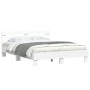 Bettgestell mit Kopfteil und weißen LED-Leuchten 140x190 cm von , Betten und Lattenroste - Ref: Foro24-3207560, Preis: 178,08...
