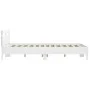 Bed frame with headboard and white LED lights 140x190 cm by , Beds and slatted bases - Ref: Foro24-3207560, Price: 176,68 €, ...
