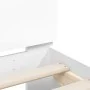 Bed frame with headboard and white LED lights 140x190 cm by , Beds and slatted bases - Ref: Foro24-3207560, Price: 176,68 €, ...