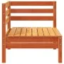4-Sitzer-Gartensofa aus massivem, wachsbraunem Kiefernholz von , Modulare Sofas für den Außenbereich - Ref: Foro24-838051, Pr...