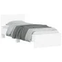 Bed frame with headboard and white LED lights 90x190 cm by , Beds and slatted bases - Ref: Foro24-838834, Price: 111,59 €, Di...