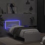 Bettgestell mit Kopfteil und weißen LED-Leuchten 75x190 cm von , Betten und Lattenroste - Ref: Foro24-838841, Preis: 112,84 €...