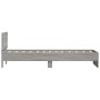 Bed frame headboard LED lights Sonoma gray 75x190 cm by , Beds and slatted bases - Ref: Foro24-838846, Price: 112,54 €, Disco...