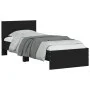 Estructura de cama con cabecero y luces LED negro 75x190 cm de , Camas y somieres - Ref: Foro24-838842, Precio: 109,58 €, Des...