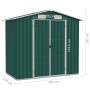 Gartenhaus aus verzinktem Stahl grün 205x129x183 cm von vidaXL, Schuppen - Ref: Foro24-46297, Preis: 256,94 €, Rabatt: %