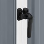 Cobertizo de jardín acero galvanizado gris 195x198x159 cm de vidaXL, Cobertizos - Ref: Foro24-46254, Precio: 253,45 €, Descue...