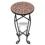 Terracotta mosaic side table for plants by , Pot stands - Ref: Foro24-41127, Price: 44,10 €, Discount: %