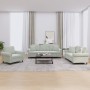 Sofa set with cushions 3 pieces light gray velvet by , Sofas - Ref: Foro24-3202190, Price: 794,20 €, Discount: %