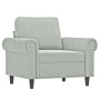 Sofa set with cushions 3 pieces light gray velvet by , Sofas - Ref: Foro24-3202190, Price: 794,20 €, Discount: %