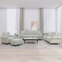 Sofa set with cushions 4 pieces light gray velvet by , Sofas - Ref: Foro24-3202200, Price: 837,27 €, Discount: %