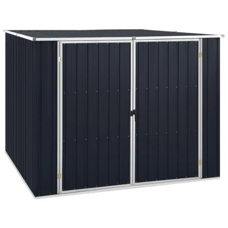 Gartenhaus aus anthrazitfarbenem feuerverzinktem Stahl 195x198x159 cm von vidaXL, Schuppen - Ref: Foro24-46255, Preis: 256,45...