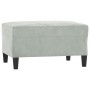 Sofa set with cushions 4 pieces light gray velvet by , Sofas - Ref: Foro24-3202200, Price: 837,27 €, Discount: %