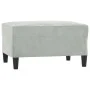 Sofa set with cushions 4 pieces light gray velvet by , Sofas - Ref: Foro24-3202200, Price: 823,39 €, Discount: %