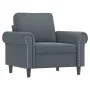 Dark gray velvet 3-piece sofa set with cushions by , Sofas - Ref: Foro24-3202171, Price: 706,89 €, Discount: %