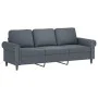 Dark gray velvet 3-piece sofa set with cushions by , Sofas - Ref: Foro24-3202171, Price: 706,89 €, Discount: %
