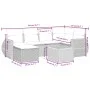 7-piece garden dining set and black synthetic rattan cushions by , Garden sets - Ref: Foro24-3257435, Price: 434,21 €, Discou...
