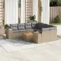 9-piece garden sofa set with beige synthetic rattan cushions by , Garden sets - Ref: Foro24-3257704, Price: 631,97 €, Discoun...