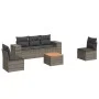 6-piece garden furniture set and gray synthetic rattan cushions by , Garden sets - Ref: Foro24-3225388, Price: 360,20 €, Disc...