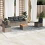 6-teiliges Gartenmöbel-Set und graue synthetische Rattankissen von , Gartensets - Ref: Foro24-3257719, Preis: 354,35 €, Rabat...