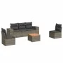 6-teiliges Gartenmöbel-Set und graue synthetische Rattankissen von , Gartensets - Ref: Foro24-3257719, Preis: 372,12 €, Rabat...
