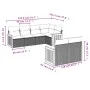 7-piece garden sofa set and beige synthetic rattan cushions by , Garden sets - Ref: Foro24-3260224, Price: 561,21 €, Discount: %