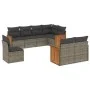 8-piece garden sofa set and gray synthetic rattan cushions by , Garden sets - Ref: Foro24-3260247, Price: 567,88 €, Discount: %