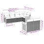 Set de sofás de jardín 7 piezas con cojines ratán PE gris de , Conjuntos de jardín - Ref: Foro24-3260226, Precio: 493,98 €, D...