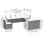 Gartensofa-Set mit beigen Kissen 8 Stück PE-Rattan von , Gartensets - Ref: Foro24-3260245, Preis: 620,74 €, Rabatt: %