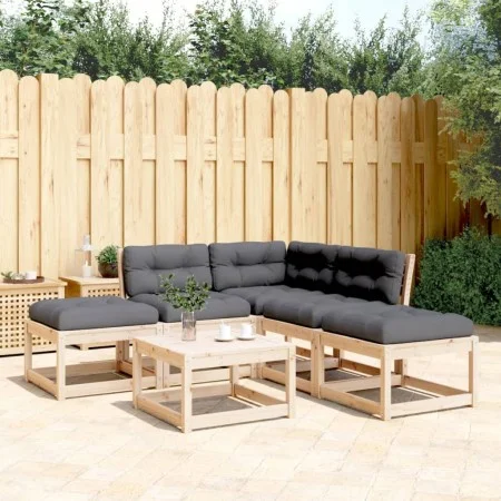 5-piece garden sofa set with solid pine wood cushions by , Garden sets - Ref: Foro24-3216960, Price: 424,11 €, Discount: %