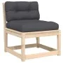 5-piece garden sofa set with solid pine wood cushions by , Garden sets - Ref: Foro24-3216960, Price: 424,11 €, Discount: %