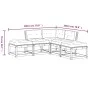 5-piece garden sofa set with solid pine wood cushions by , Garden sets - Ref: Foro24-3216960, Price: 424,11 €, Discount: %