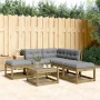 5-teilige Gartensofagarnitur mit Kissen aus imprägniertem Kiefernholz von , Gartensets - Ref: Foro24-3216969, Preis: 466,70 €...