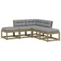 5-teilige Gartensofagarnitur mit Kissen aus imprägniertem Kiefernholz von , Gartensets - Ref: Foro24-3216969, Preis: 466,70 €...