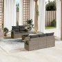 6-piece garden furniture set and gray synthetic rattan cushions by , Garden sets - Ref: Foro24-3252237, Price: 430,60 €, Disc...