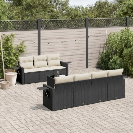 8-piece garden sofa set and black synthetic rattan cushions by , Garden sets - Ref: Foro24-3252263, Price: 505,70 €, Discount: %