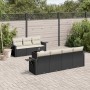 Set de sofás de jardín 8 piezas y cojines ratán sintético negro de , Conjuntos de jardín - Ref: Foro24-3252263, Precio: 504,5...