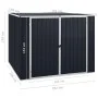 Gartenhaus aus anthrazitfarbenem feuerverzinktem Stahl 195x198x159 cm von vidaXL, Schuppen - Ref: Foro24-46255, Preis: 256,45...