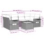 7-teiliges Gartensofa-Set und beigefarbene synthetische Rattankissen von , Gartensets - Ref: Foro24-3252256, Preis: 500,11 €,...